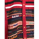 chemise rouge guatemala détail