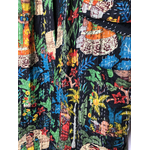 veste kimono indienne frida kahlo noire détail