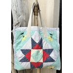 sac patchwork étoile bleu