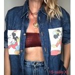 chemise jean bleu mickey circus 15 portée bis