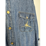 chemise jean vintage collab Les Lisette détail