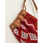 sac cuir et kilim vintage détail (1)