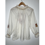 blouse roumaine brodée vintage dos