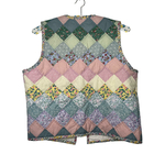 gilet sans manches patchwork pastel 1