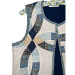 gilet sans manches patchwork bleu 4