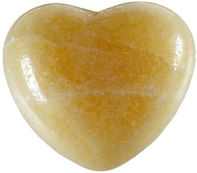 Cœur en Calcite Orange de 45 mm