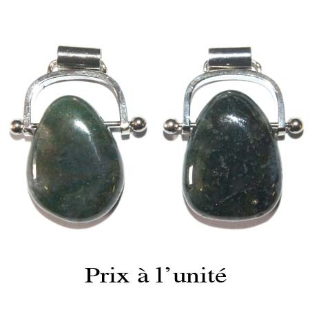 Pendentif Agate crazy forme coeur percé devant - Canada