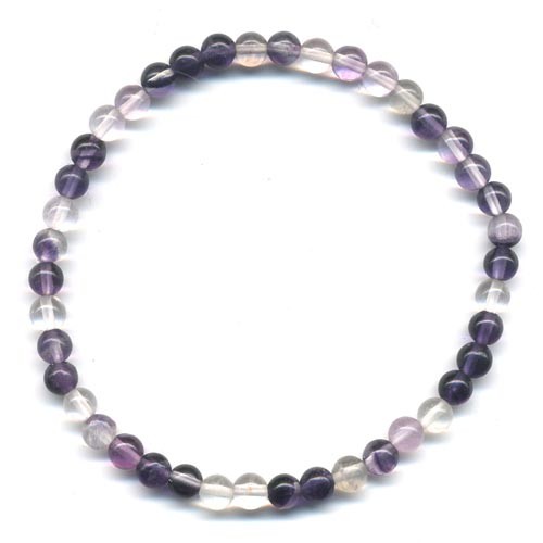 Bracelet en Fluorine boules 4mm