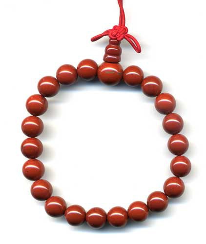 631-mala-tibetain-21-graines-power-bracelet-jaspe-rouge-boule-8-mm