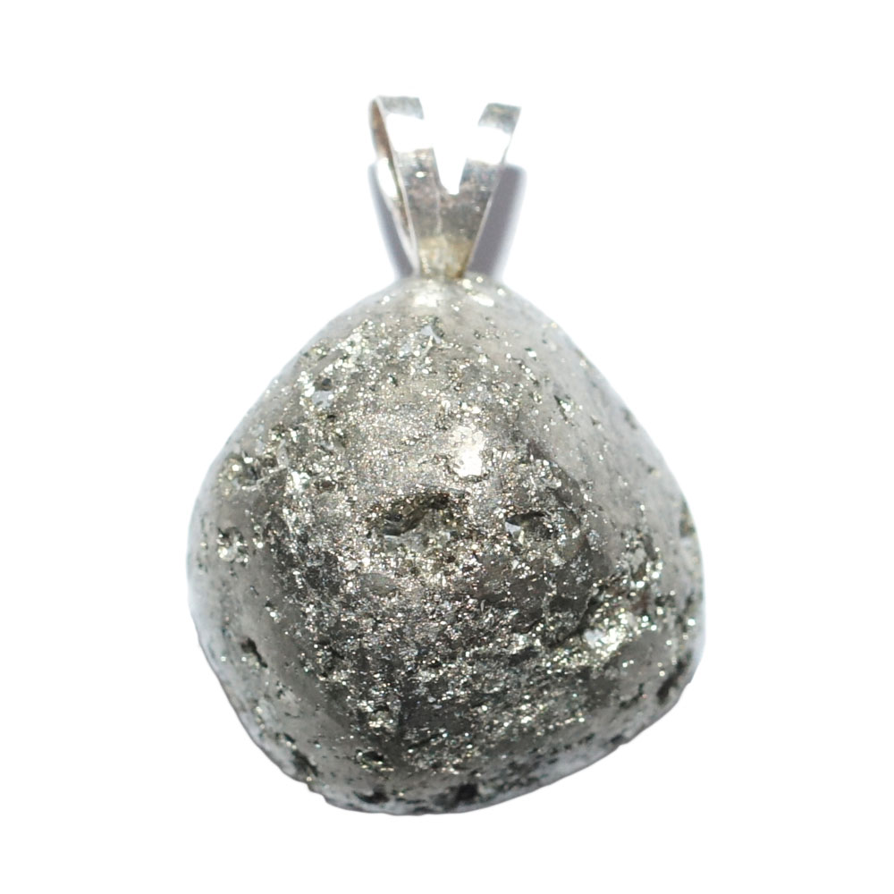 Pendentif-pyrite-naturelle-extra-béliere-argent