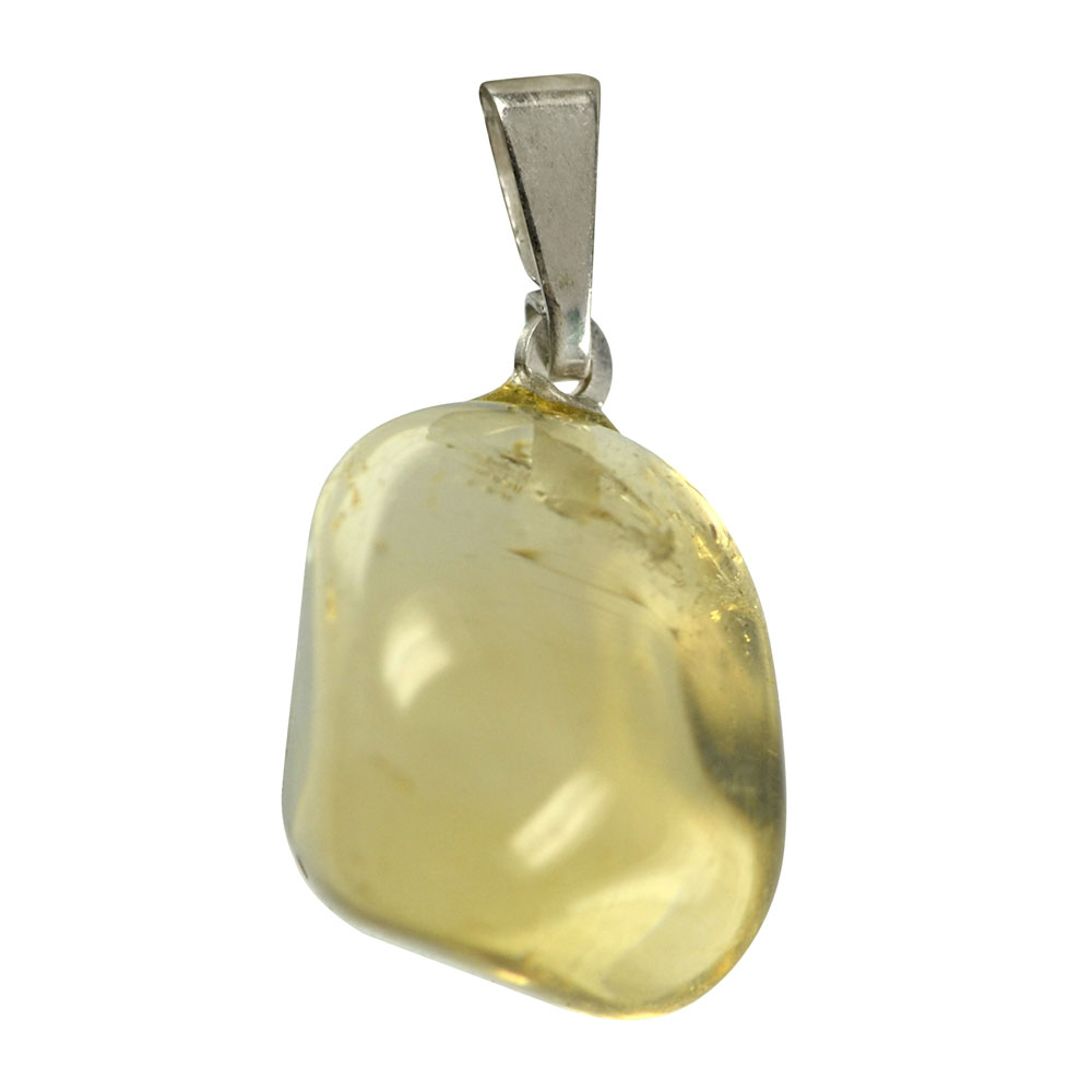 Pendentif-Citrine-Naturelle-Extra-bélière-argent-simple