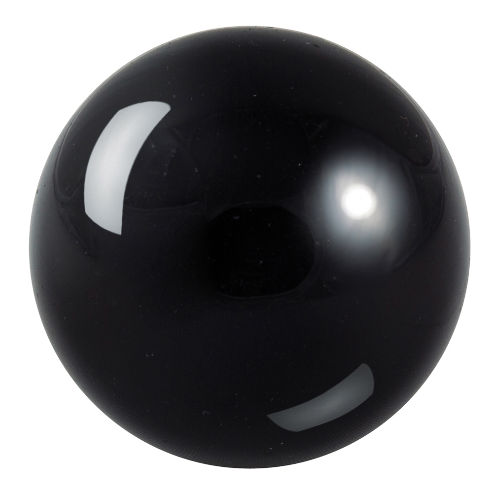 Boule en pierre d'obsidienne noire de 10cm