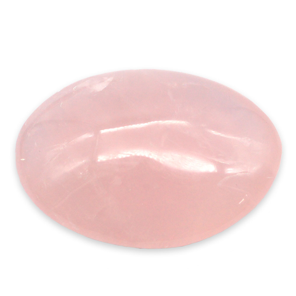 Quartz-rose-en-Galet-ovale-pierre-plate-de-40-à-50mm