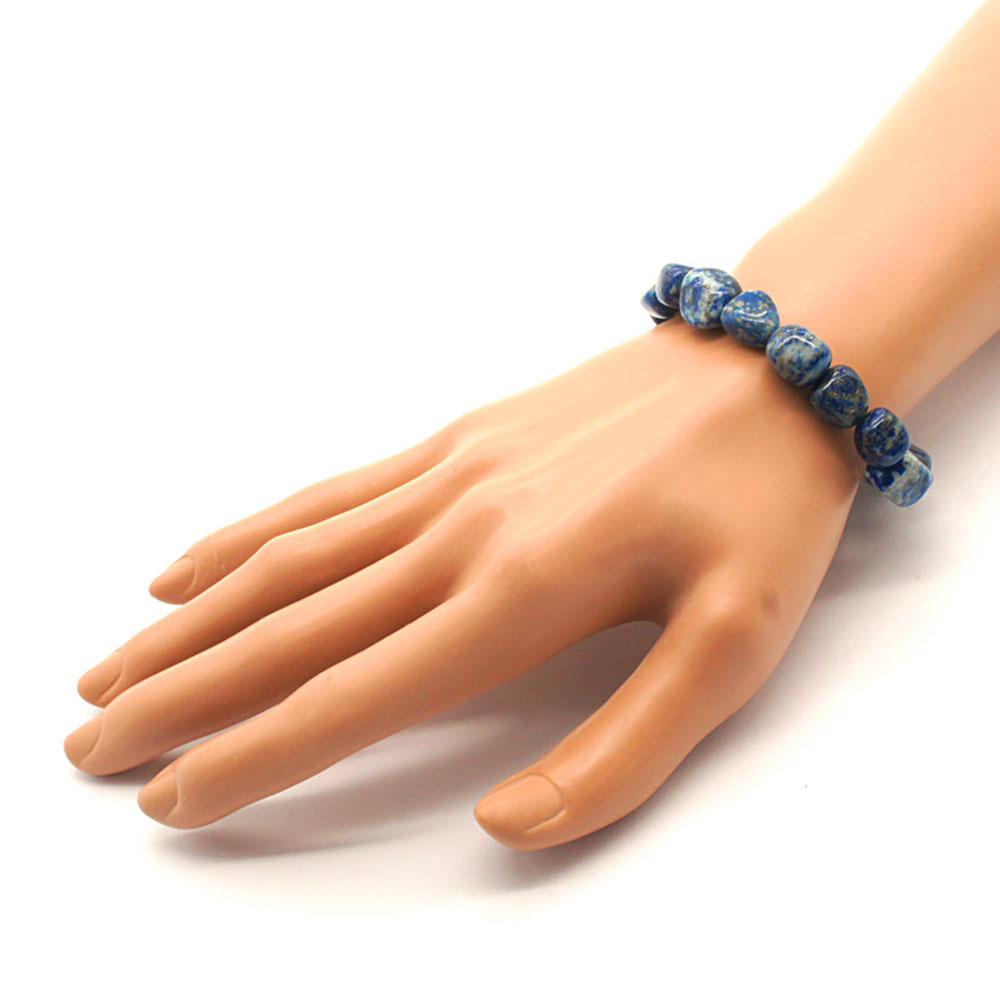Bracelet-pierres-roulées-Lapis-lazuli-2