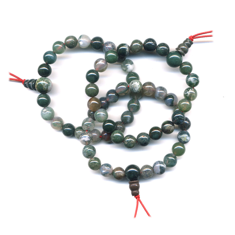 Mala-tibétain-Power-Bracelet-Agate-mousse-boule-8-mm-1