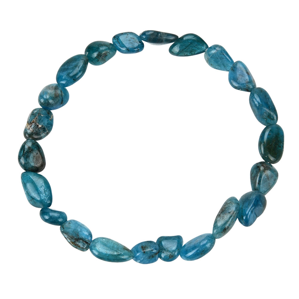 Bracelet pierre naturelle Apatite bleue femme et homme  Budget Beauté