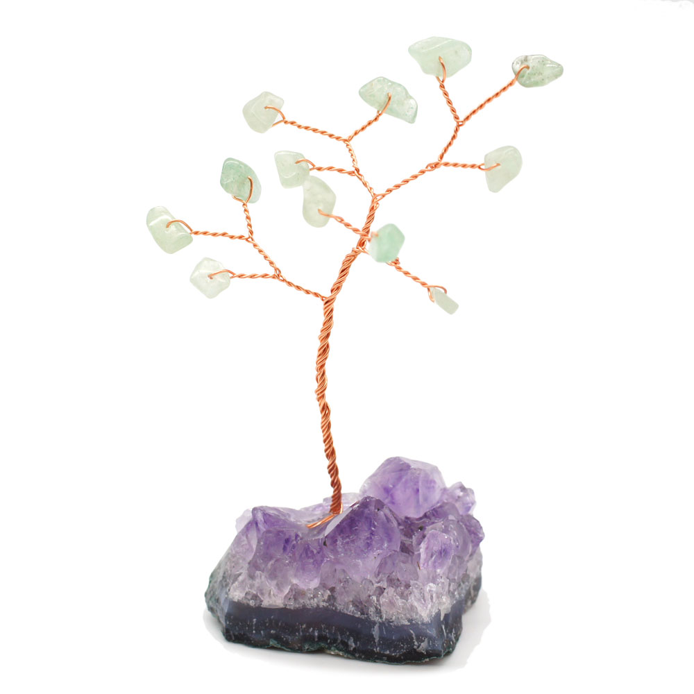 Arbre du Bonheur en Aventurine PM - 12 pierres
