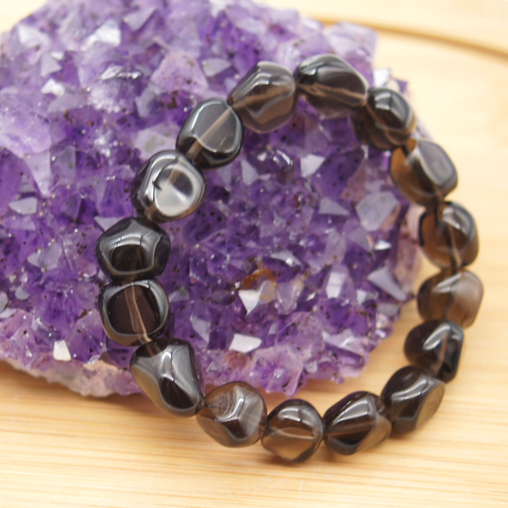 Bracelet-pierres-roulées-Obsidienne-larme-apache-2