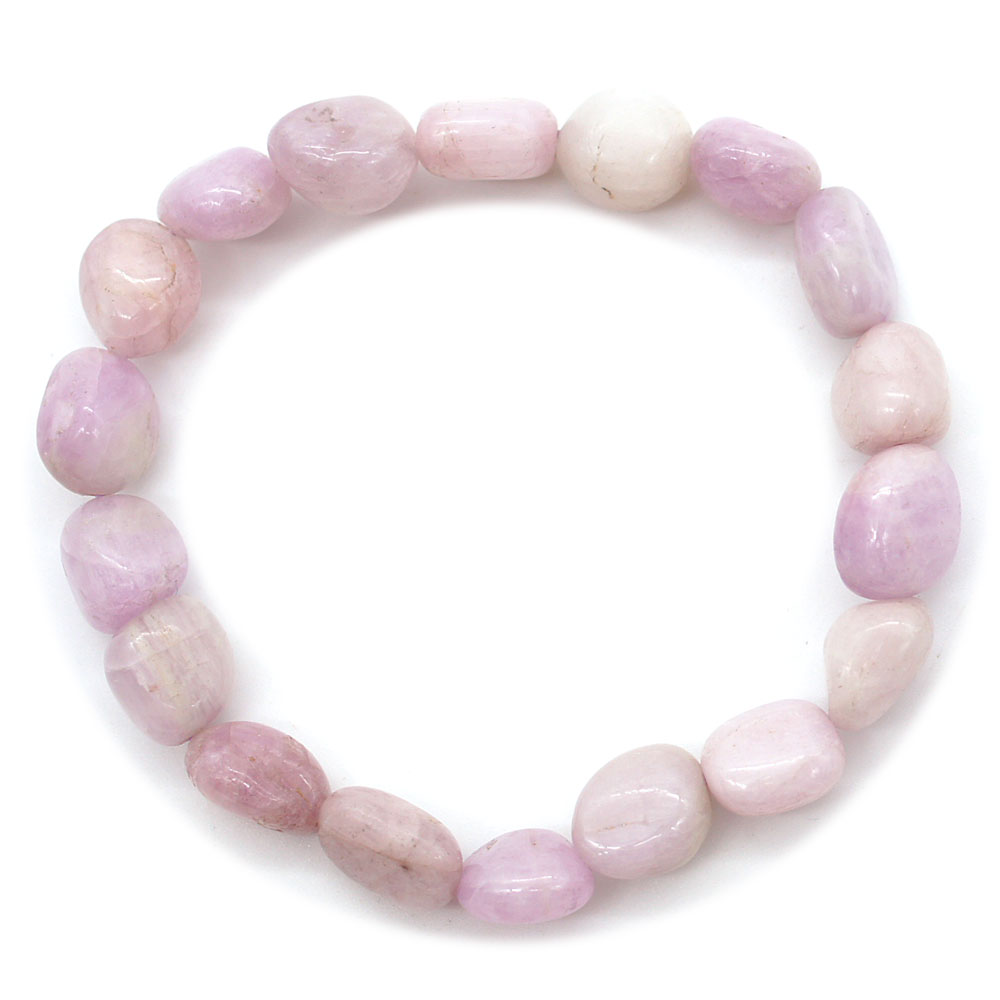 Bracelet-pierres-roulées-en-Kunzite-Rose