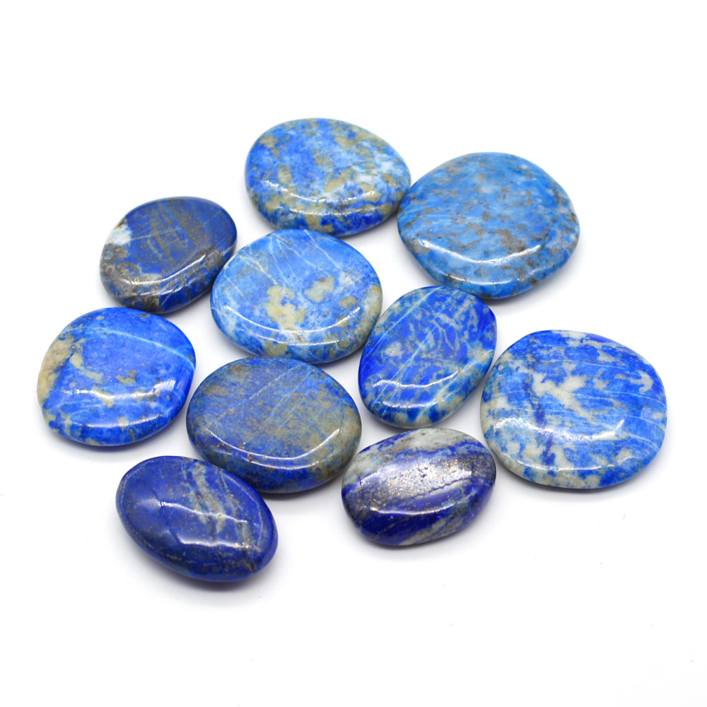 Lot-de-pierre-plate-en-lapis-de-lazuli-de-250g