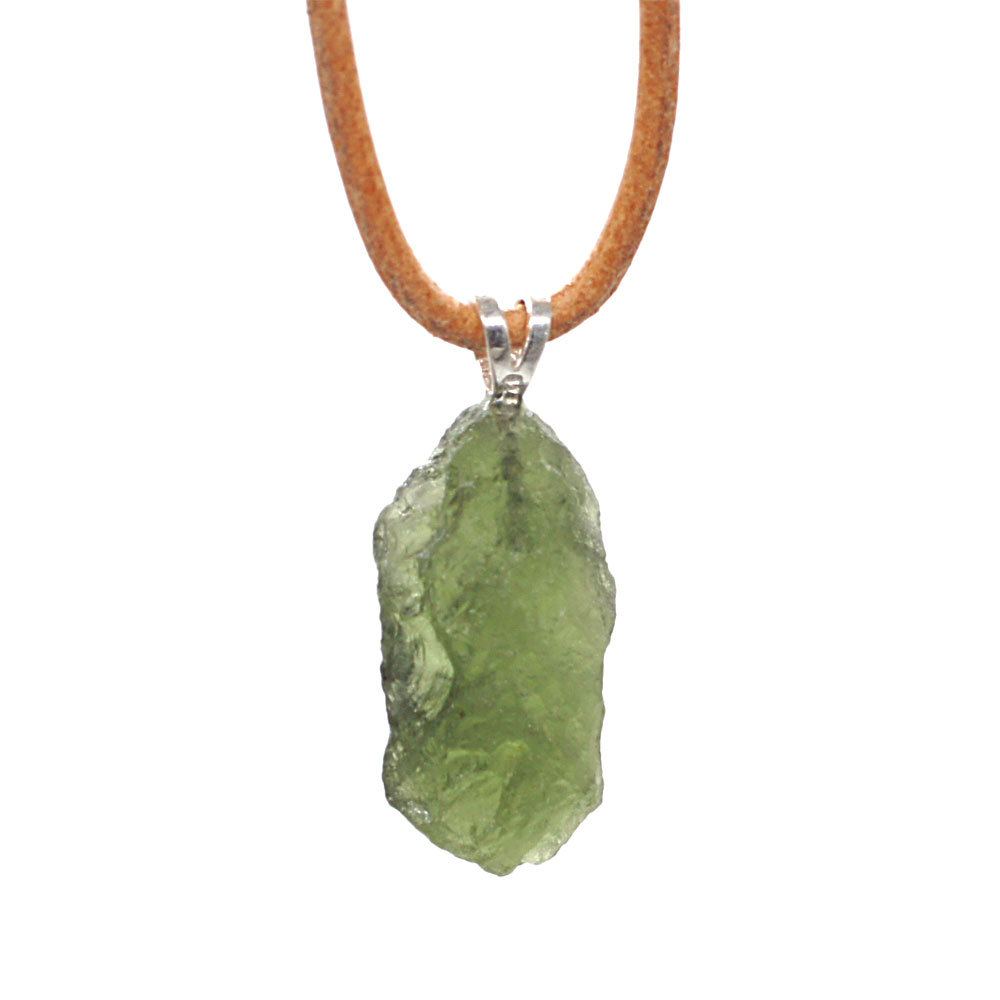 Pièce-Unique---Pendentif-Moldavite-Extra-bélière-argent-de-3,7g