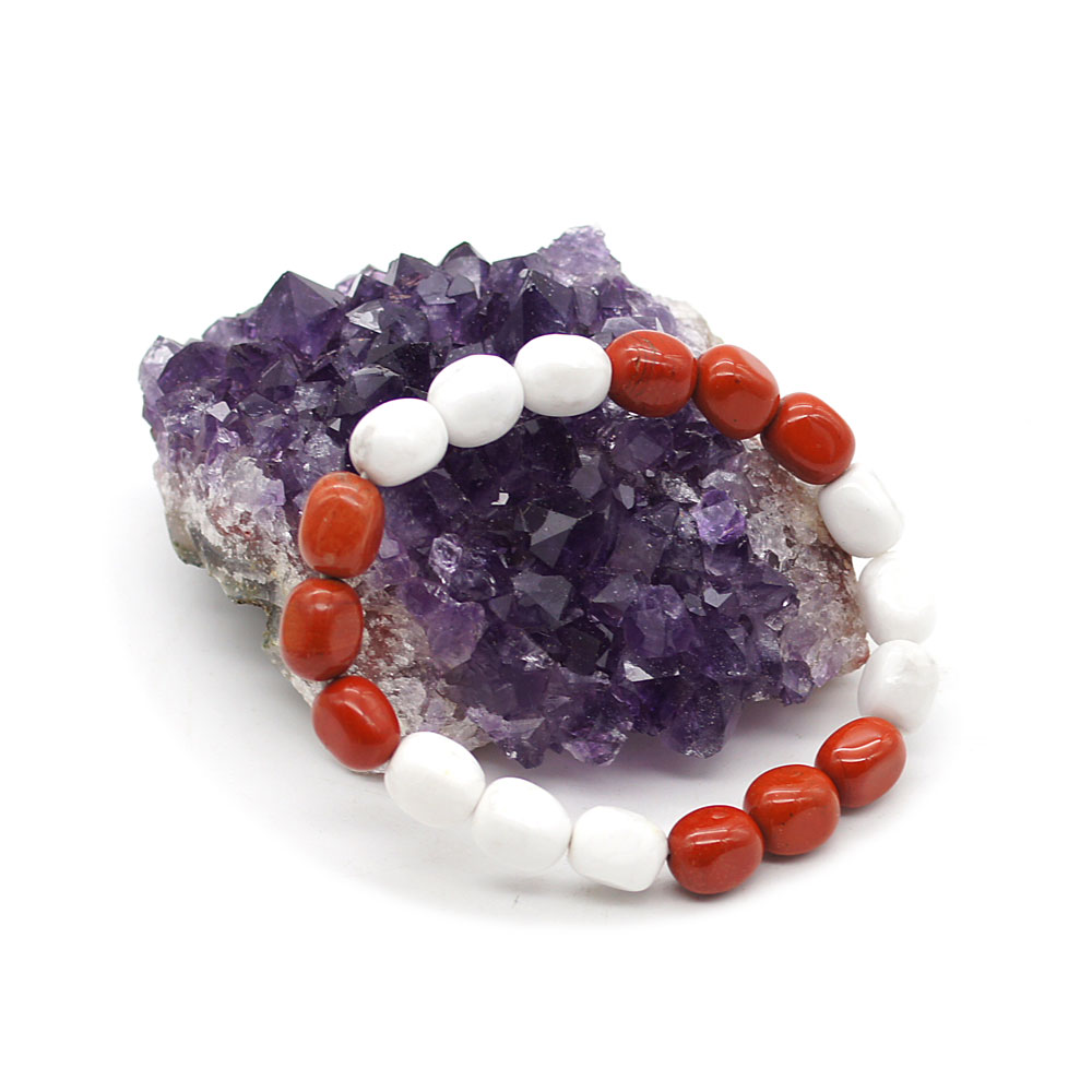 Bracelet-Jaspe-rouge-et-Howlite-blanche-pierres-roulées-3