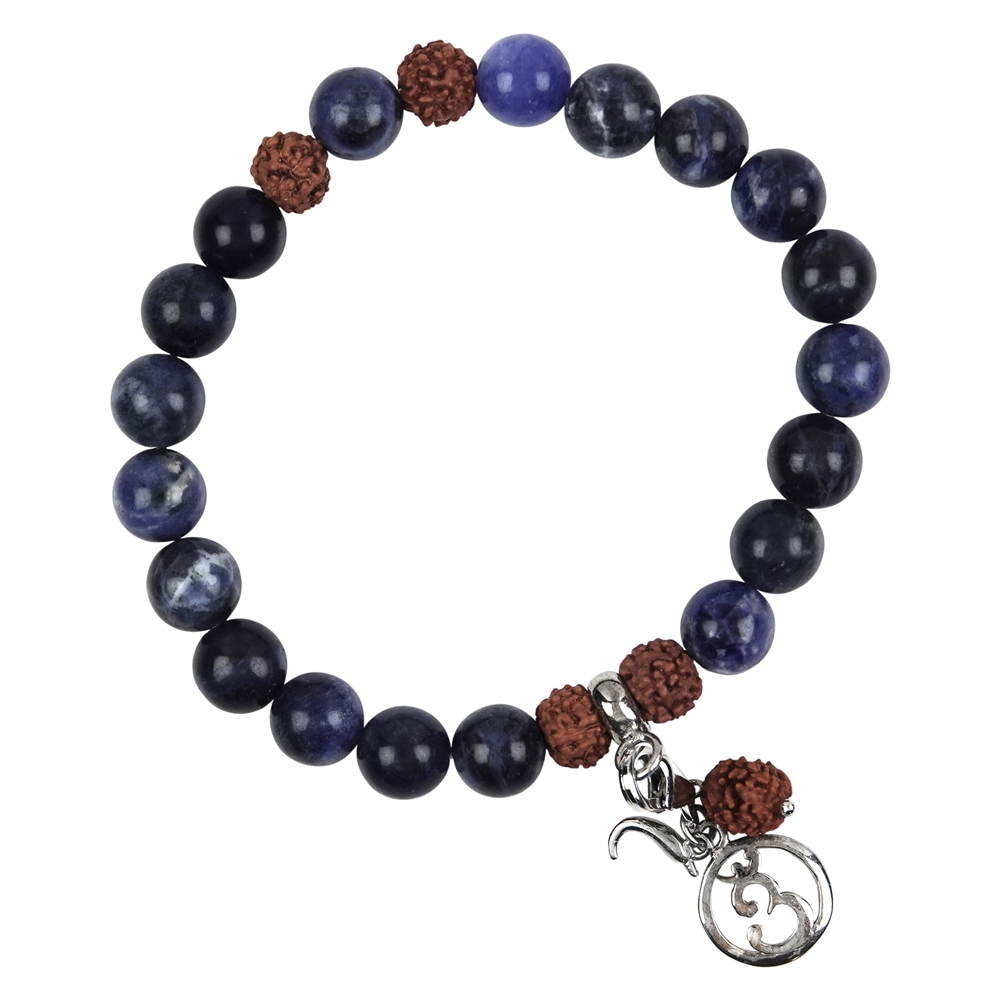 Bracelet Mala Tibétain en Sodalite Chakra Ajna