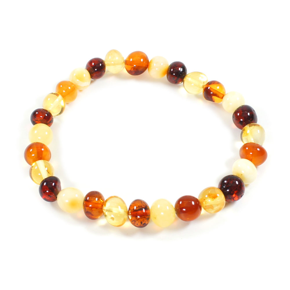 Bracelet-pierres-roulées-en-ambre-multicolore-3