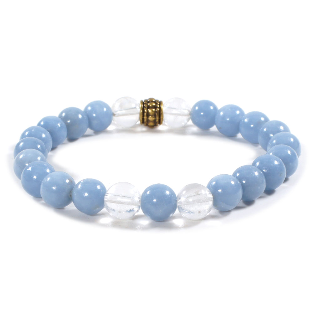 Bracelet-Angélite-et-cristal-de-roche-2