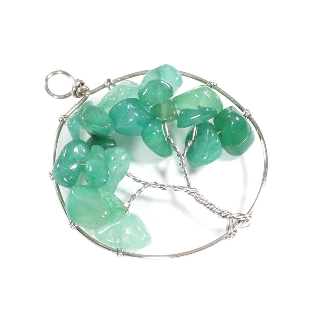 Pendentif-Aventurine-verte-Arbre-de-vie