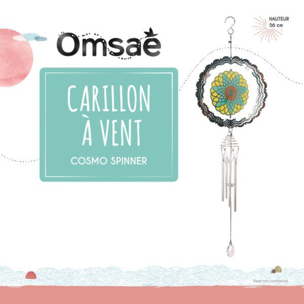 Carillon à vent Cosmo Spinner Rosace 56 cm-01
