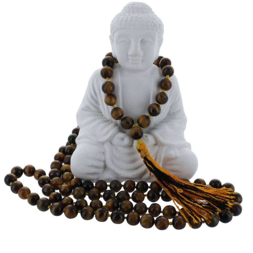 Collier Mala en Oeil de Tigre