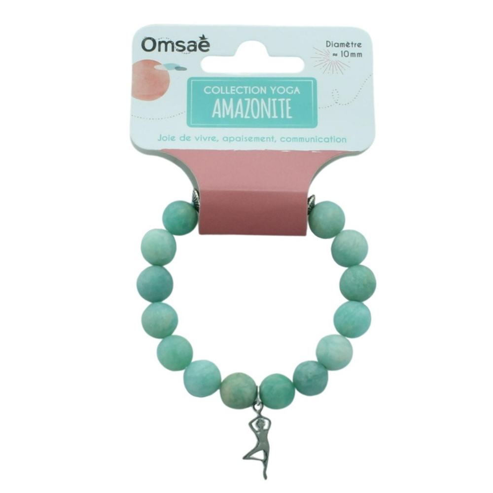 Bracelet Amazonite &quot;Yoga&quot; en 10mm-02