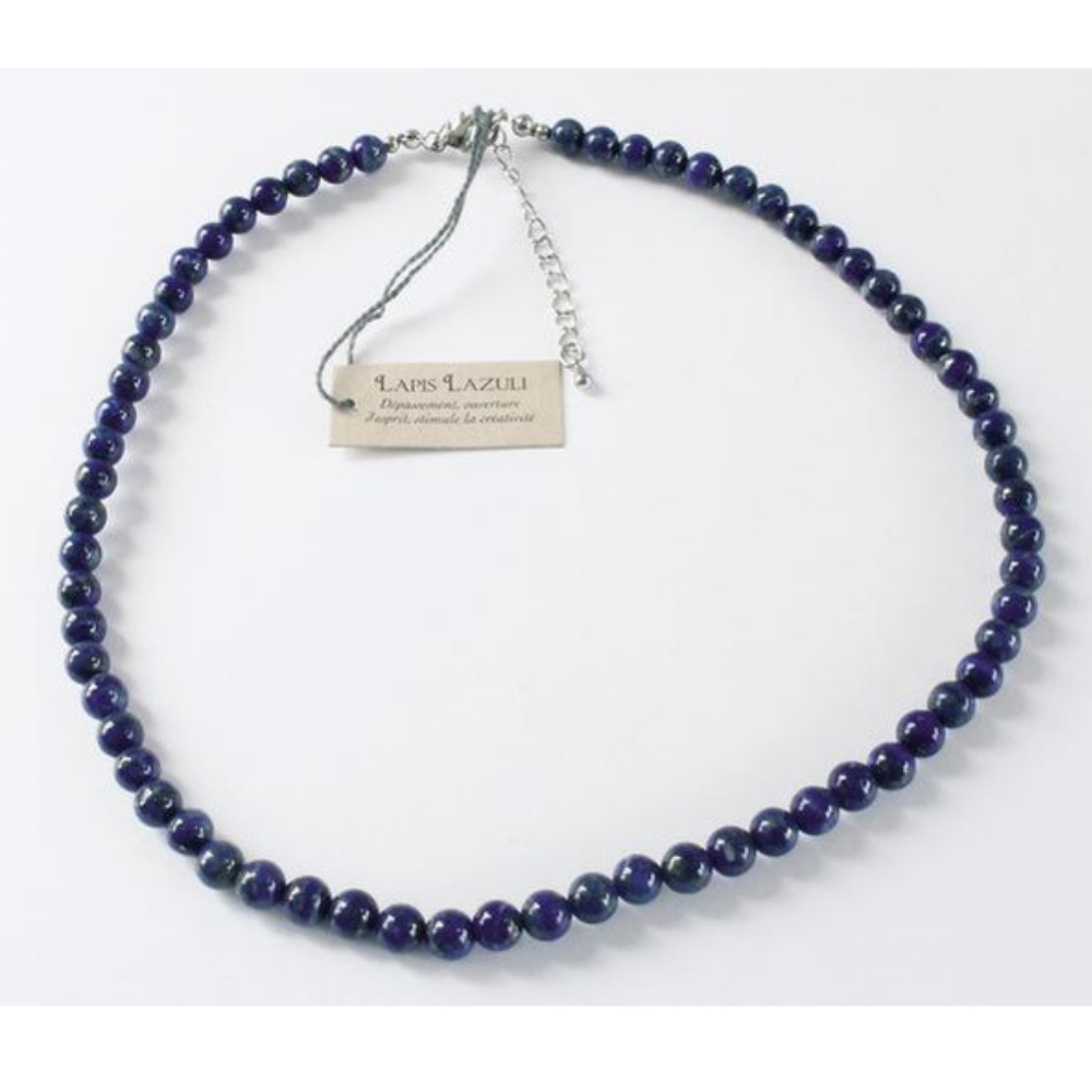 Collier Lapis Lazuli Perles rondes 6 mm