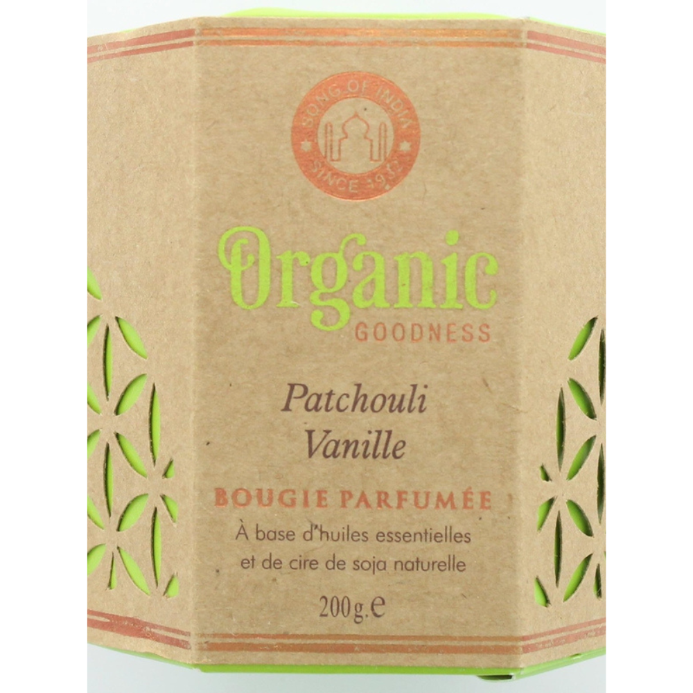 Bougie parfumée en Cire végétale Organic Patchouli Vanille-01