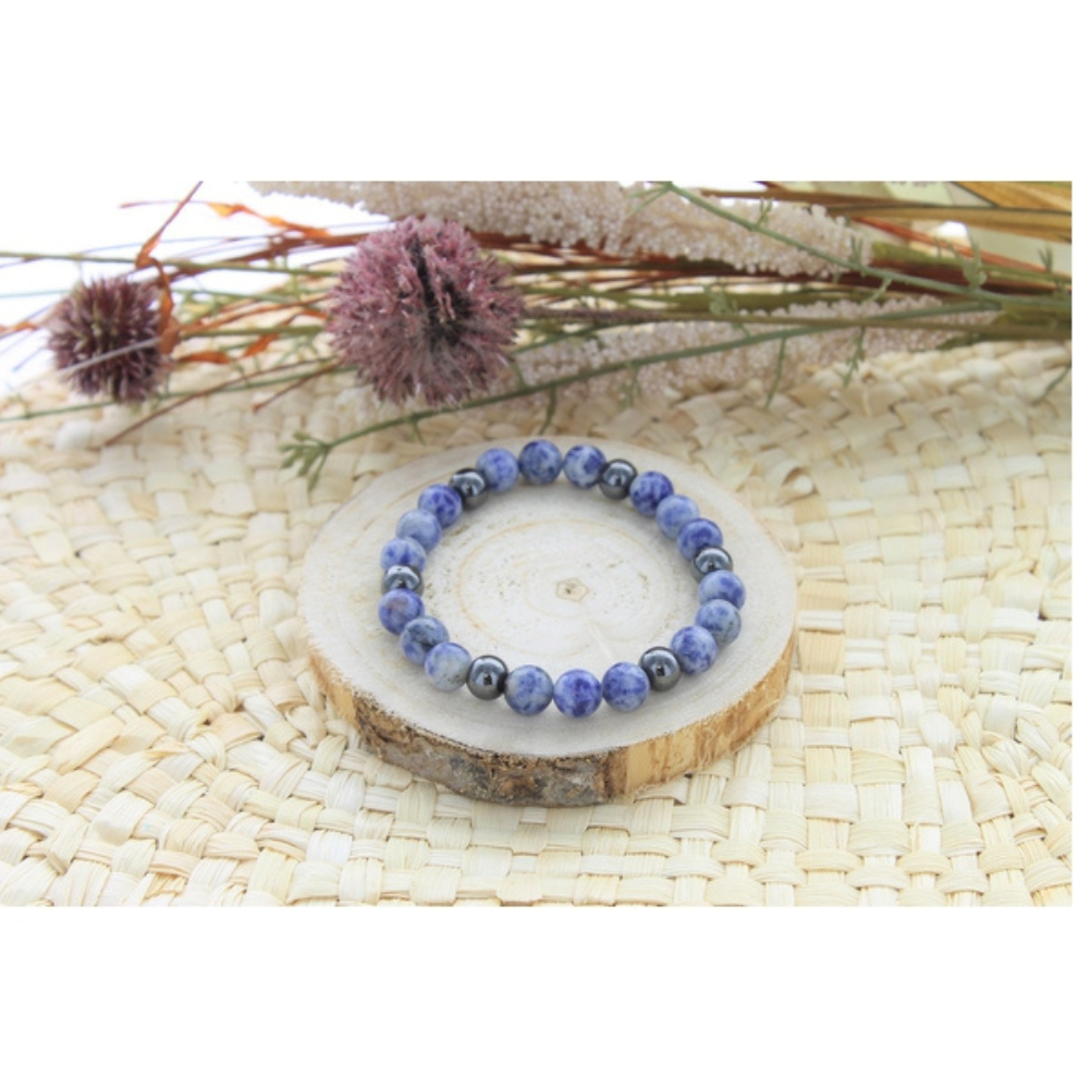 Bracelet magnétique sodalite