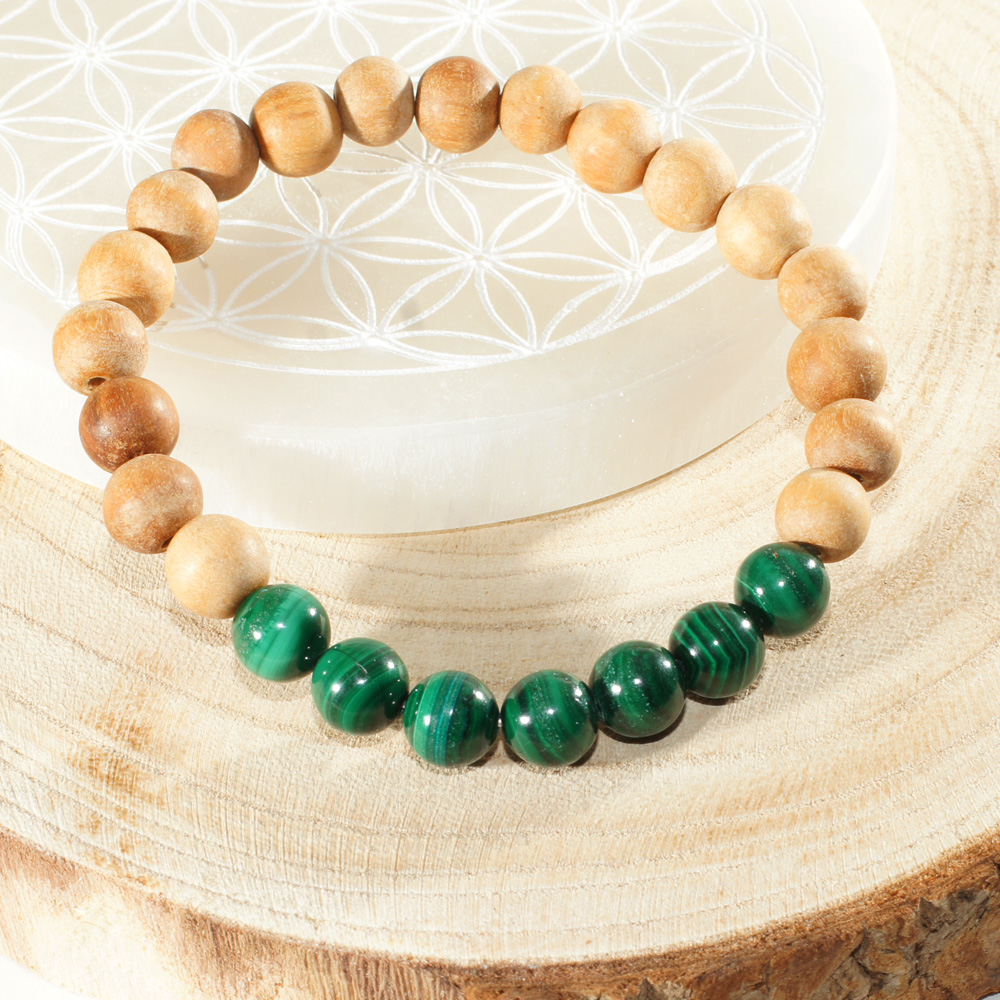 Bracelet-Malachite-et-bois-de-santal-8mm-2