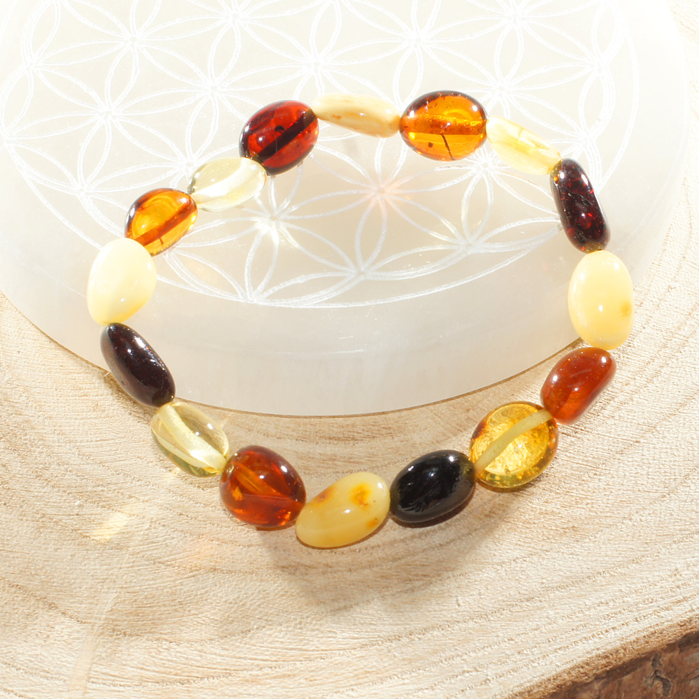 Bracelet-pierres-roulées-en-Ambre