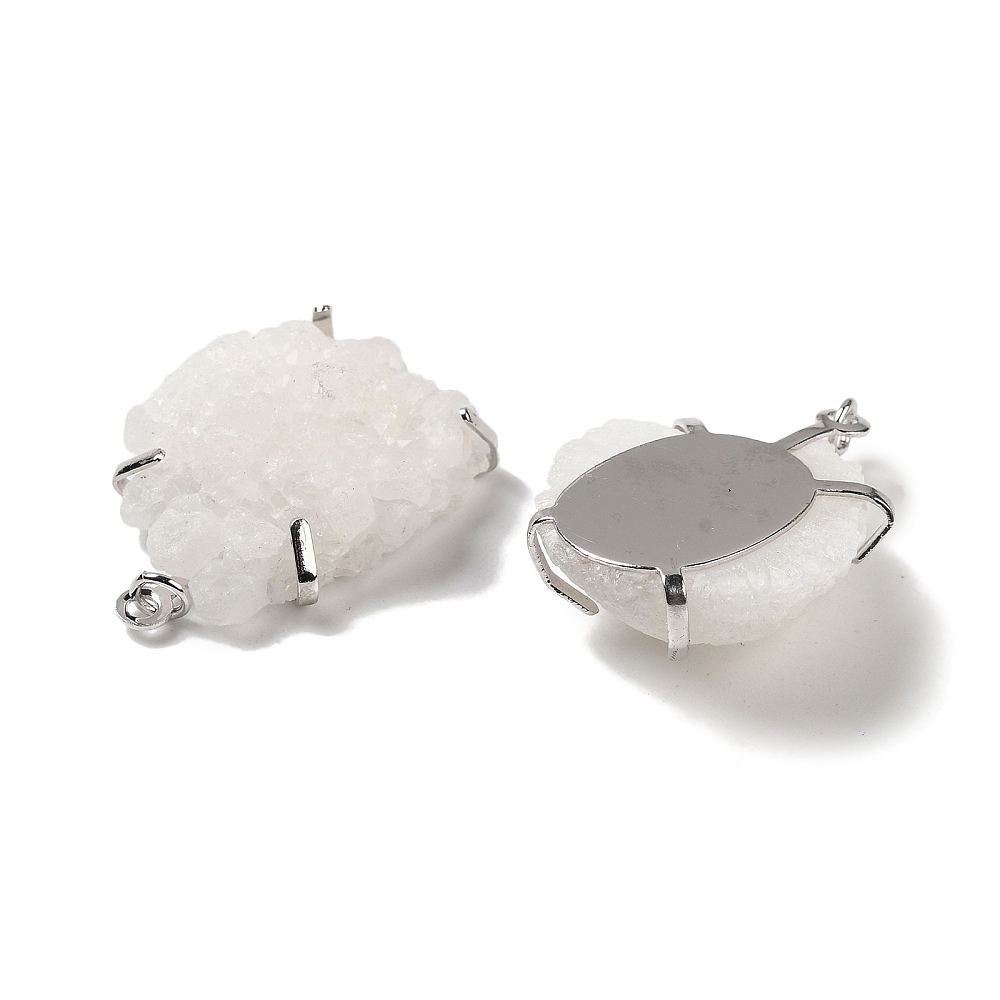Pendentif en Cristal de Roche Druzy