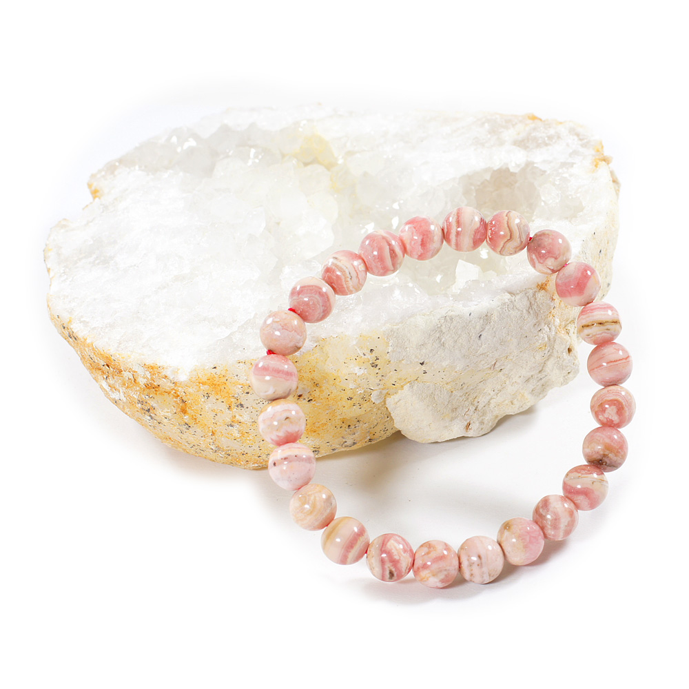 bracelets en rhodochrosite
