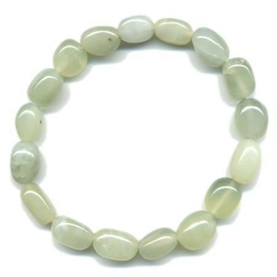 Bracelet pierres roulées en Jade