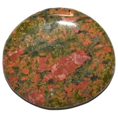 Mini pierre plate en Unakite