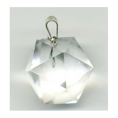 Pendentif Icosaèdre Cristal de roche