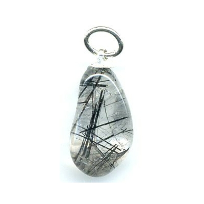 Pendentif quartz tourmaline