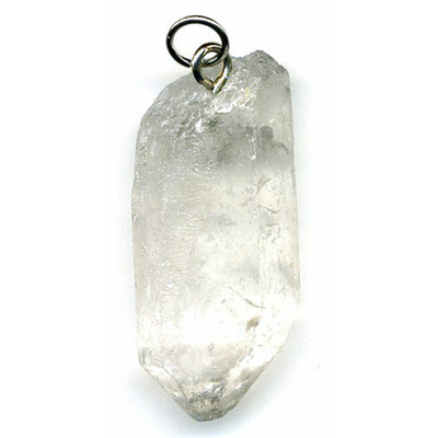 Cristal de roche Brute en Pendentif XL