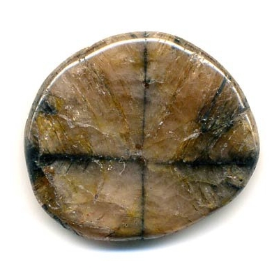 Mini pierre plate en Chiastolite ( Andalousite)
