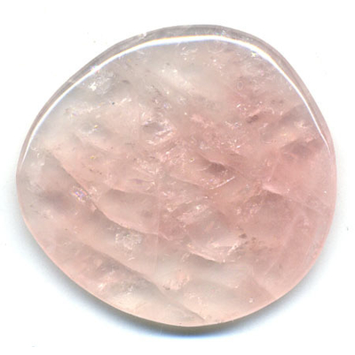 Mini pierre plate en quartz rose