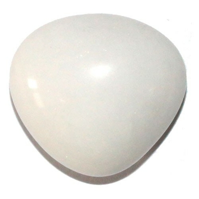 Quartz laiteux (Quartz neige) pierre roulée de 20 à 30 mm