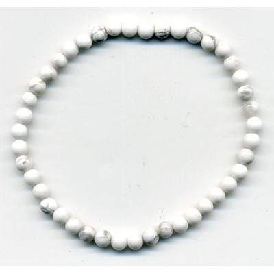 Bracelet en Howlite boules 4mm