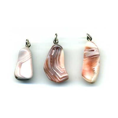 Pendentif agate abricot Extra